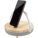 Prixton динамік Bluetooth® 4-в-1 потужністю 10 Вт зі світлодіодним підсвічуванням та базою для бездротової зарядки