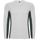SHANGHAI L/S Спортивная комбинированная футболка с двумя полиэстерными тканями