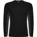 SHANGHAI L/S Спортивная комбинированная футболка с двумя полиэстерными тканями