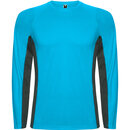 SHANGHAI L/S Спортивная комбинированная футболка с двумя полиэстерными тканями