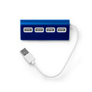USB-порт з алюмінієвою структурою, двокольоровим покриттям і білим кабелем