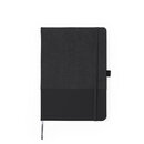 Блокнот А5 формату з вельвету та ПУ шкіри