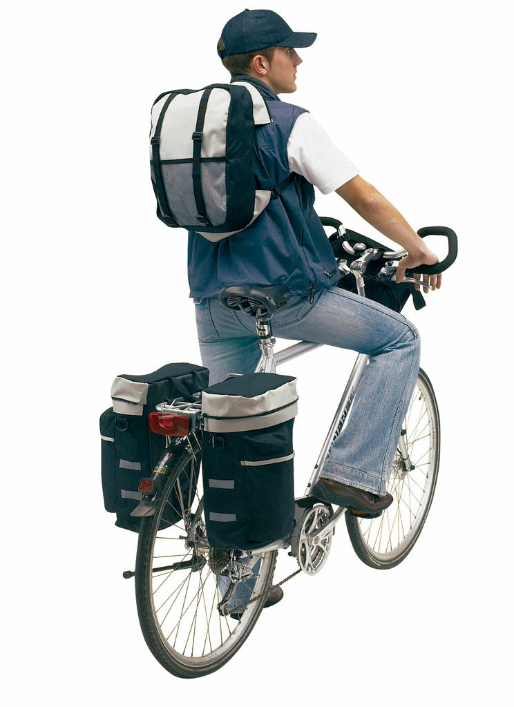Комплект сумок BIKE чорний, сірий - 56-0230500- Фото №3