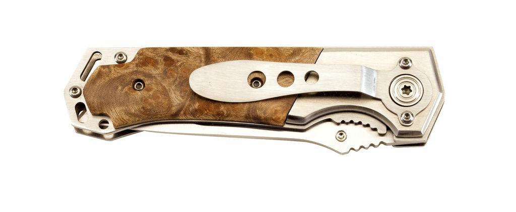 Нож складной HUNTER коричневый, серебристый - 56-0301006- Фото №2