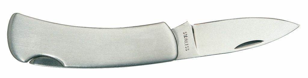 Нож складной METALLIC серебристый - 56-0301012- Фото №1 Нож складной METALLIC серебристый - 56-0301012- Фото №1