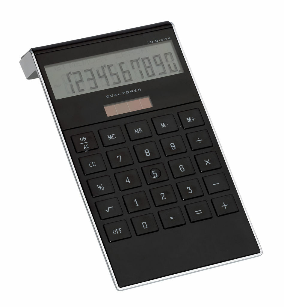 Калькулятор кишеньковий DOTTY MATRIX чорний - 56-1104412- Фото №1