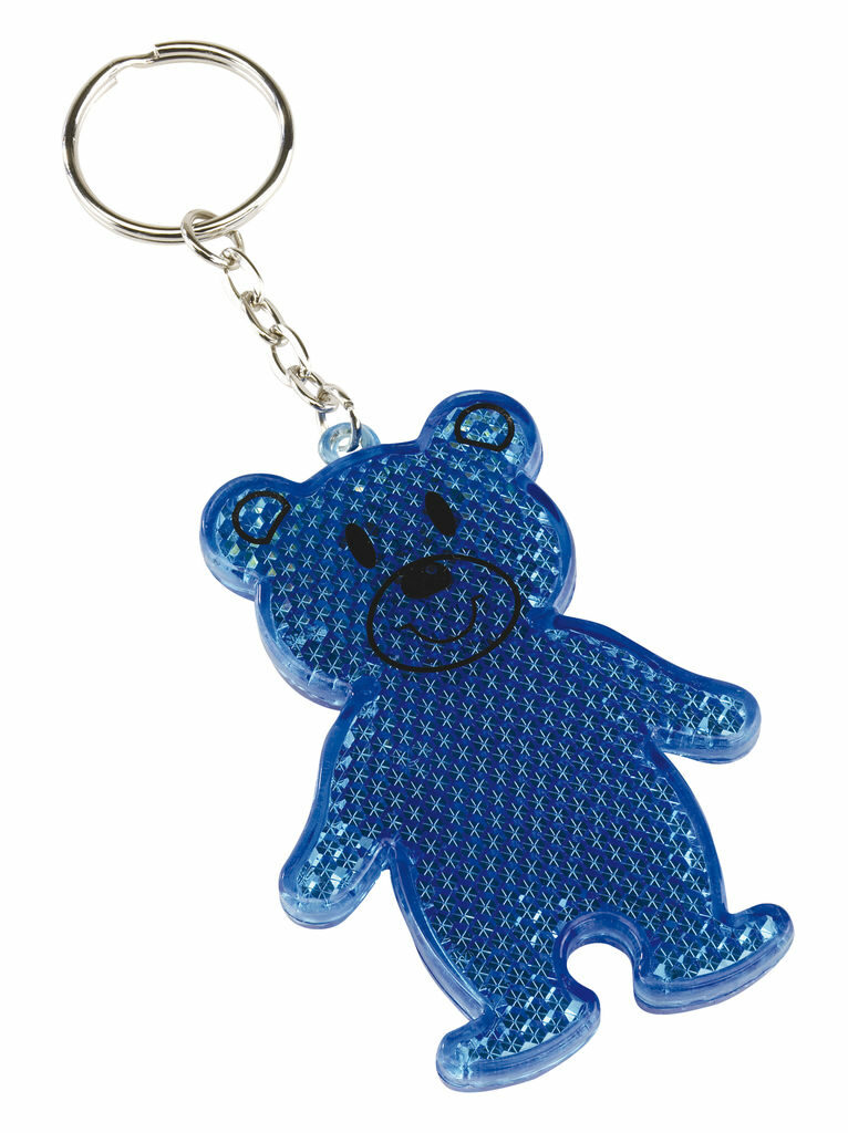 Брелок-катафот TEDDY синій - 56-0402431- Фото №1