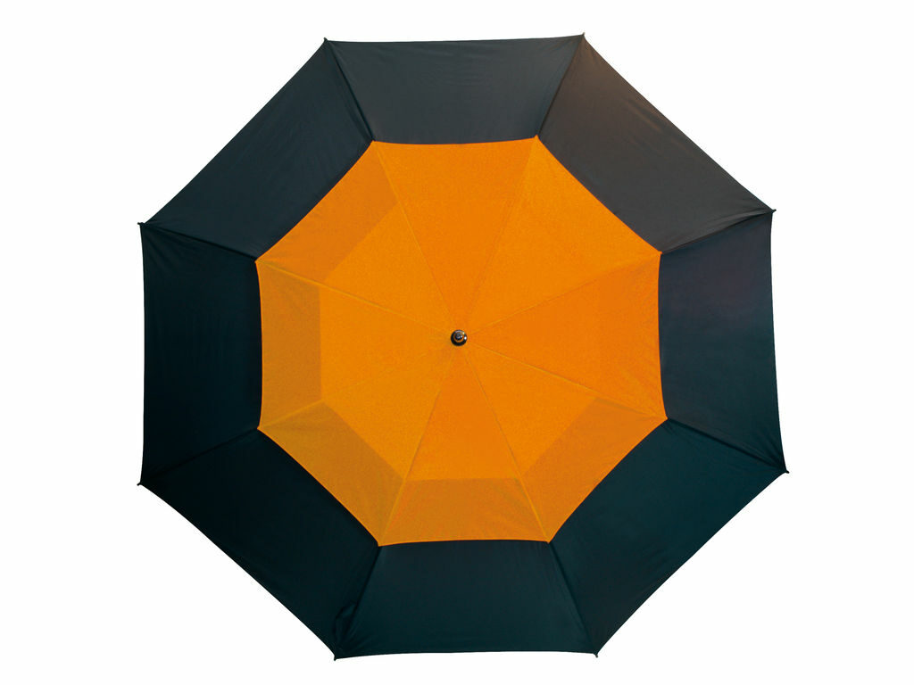 Парасолька типу гольф MONSUN чорний, помаранчевий - 56-0104174- Фото №1