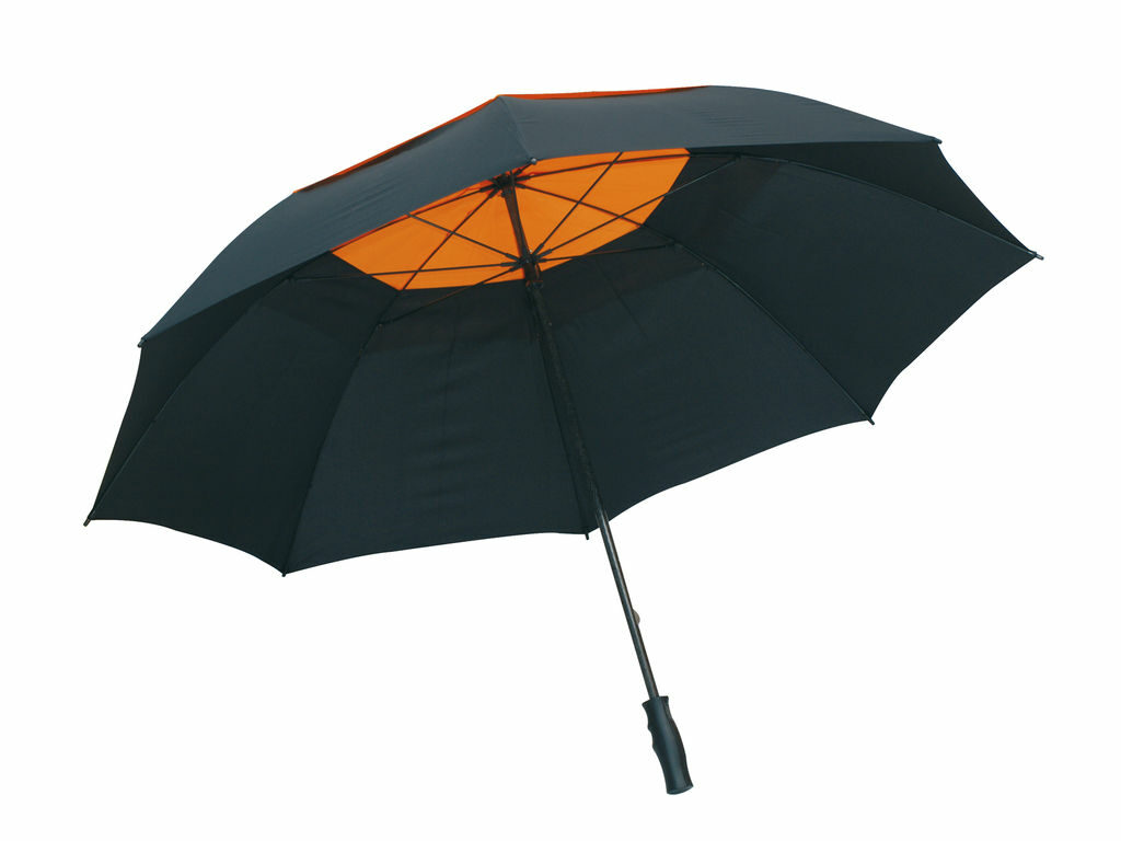 Парасолька типу гольф MONSUN чорний, помаранчевий - 56-0104174- Фото №3