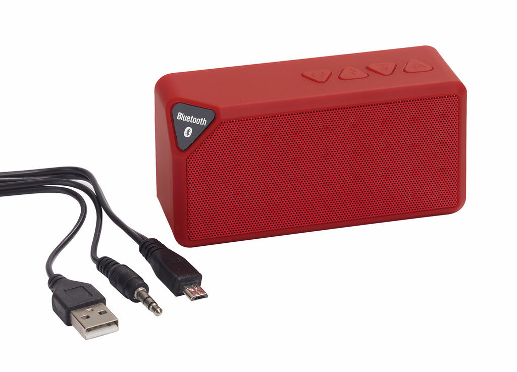 Динамик Bluetooth CUBOID красный - 56-0406213- Фото №1 Динамик Bluetooth CUBOID красный - 56-0406213- Фото №1