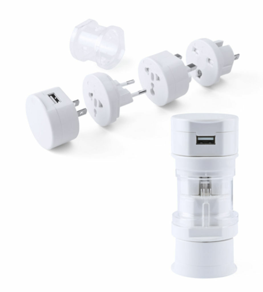 Адаптер для розетки Tribox белый - AP741480-01- Фото №1