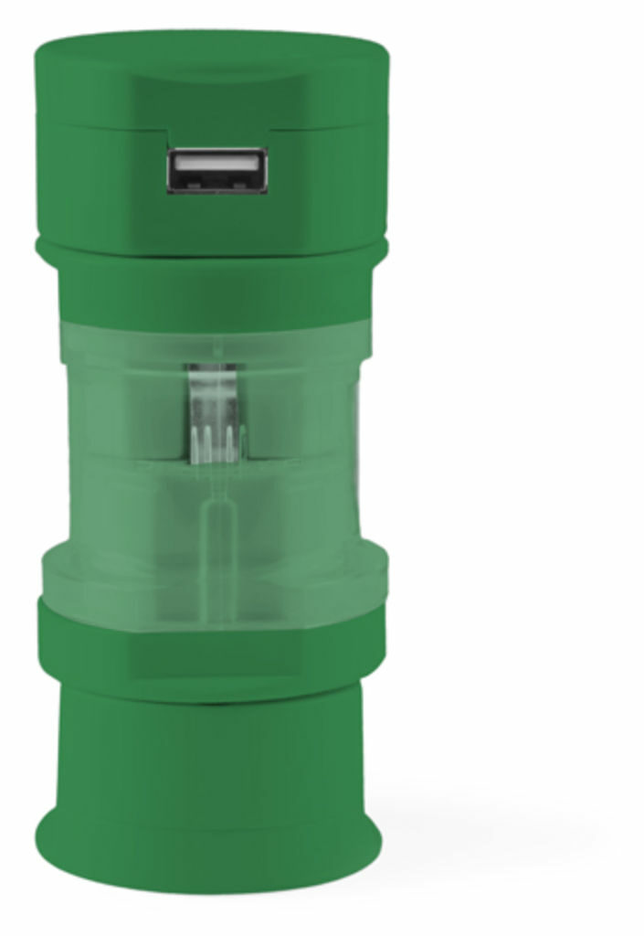 Адаптер для розетки Tribox зеленый - AP741480-07- Фото №1