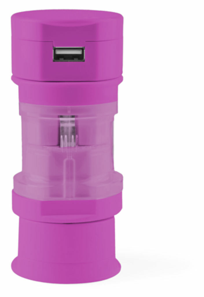 Адаптер для розетки Tribox розовый - AP741480-25- Фото №1