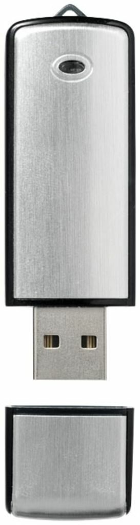 Флешка 8 Gb з ковпачком, чорно-срібляста - 170723-10-8- Фото №3 Флешка 8 Gb з ковпачком, чорно-срібляста - 170723-10-8- Фото №3