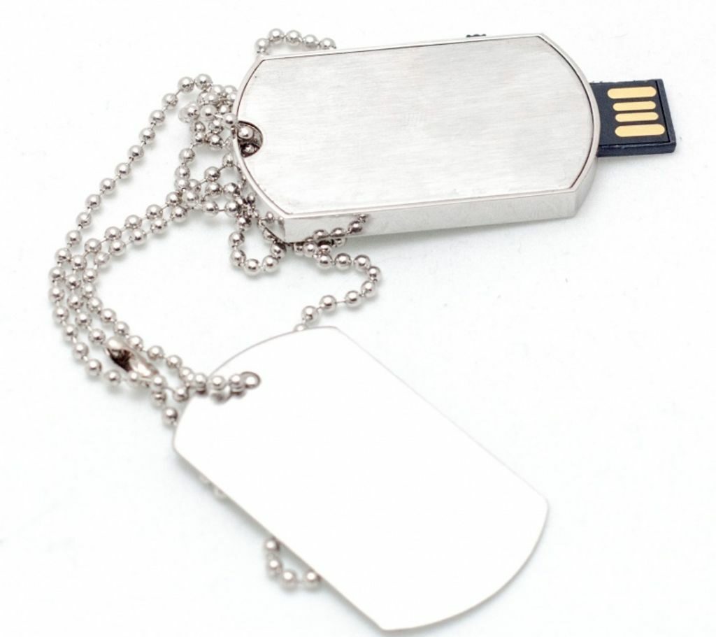 Флешка 8 Gb у вигляді військового жетона, металева - 170725-17-8- Фото №1