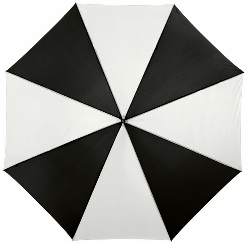 Зонт автоматический Lisa 23'' черный глянцевый, белый - 10901710- Фото №4