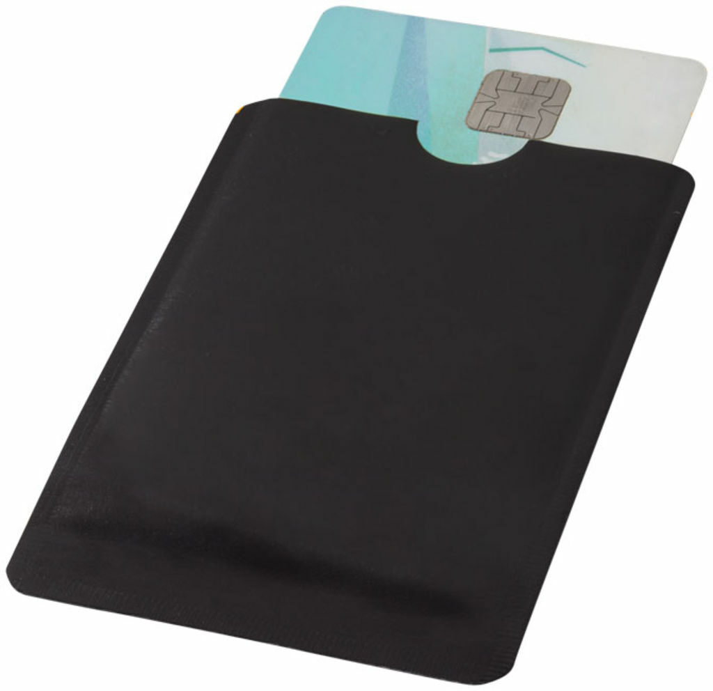 Гаманець для карт з RFID-чіпом для смартфона суцільний чорний - 13424600- Фото №5