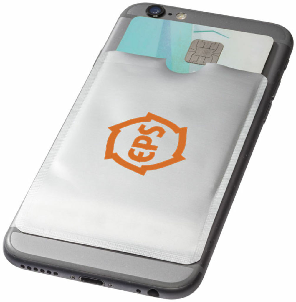 Гаманець для карт з RFID-чіпом для смартфона срібний - 13424601- Фото №2