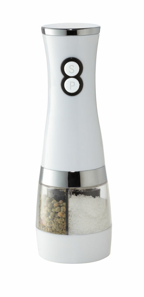 Мельница для соли и перца SALT & PEPPER белый, серебристый - 58-0300615- Фото №1 Мельница для соли и перца SALT & PEPPER белый, серебристый - 58-0300615- Фото №1