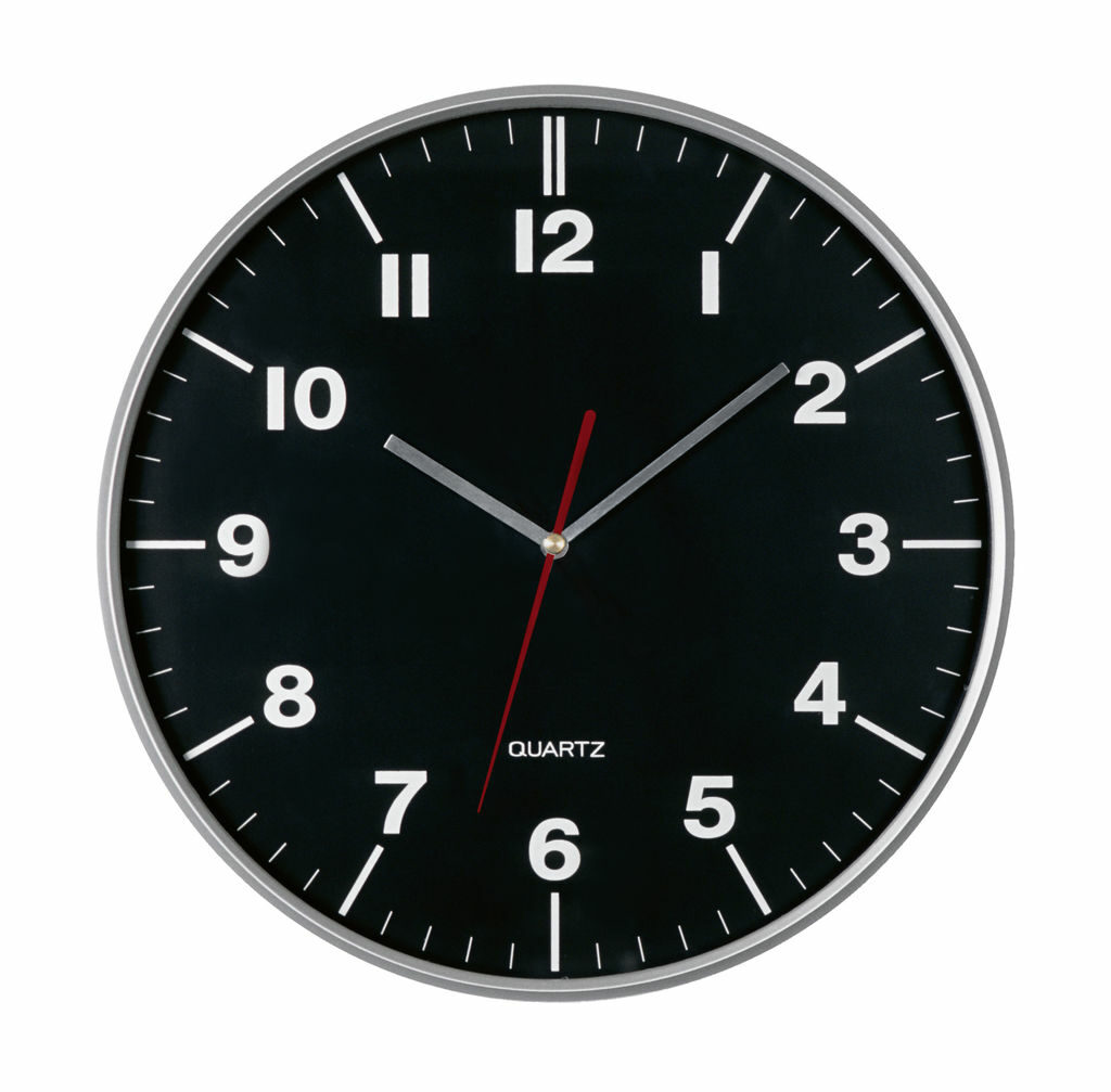 Годинник настінний HEMERA чорний, сріблястий - 58-0400940- Фото №1