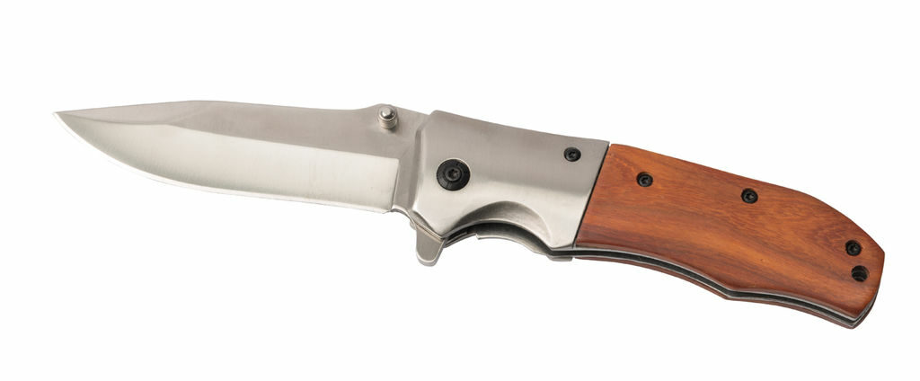 Нох охотничий HUNTSMAN коричневый, серебристый - 56-0301139- Фото №1