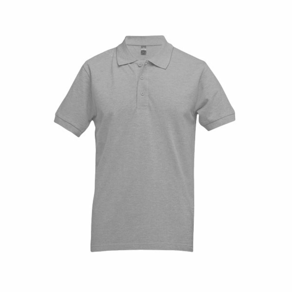 THC ADAM. Чоловіче поло матовий світло-сірий  розмір XL - 30131-183-XL- Фото №1