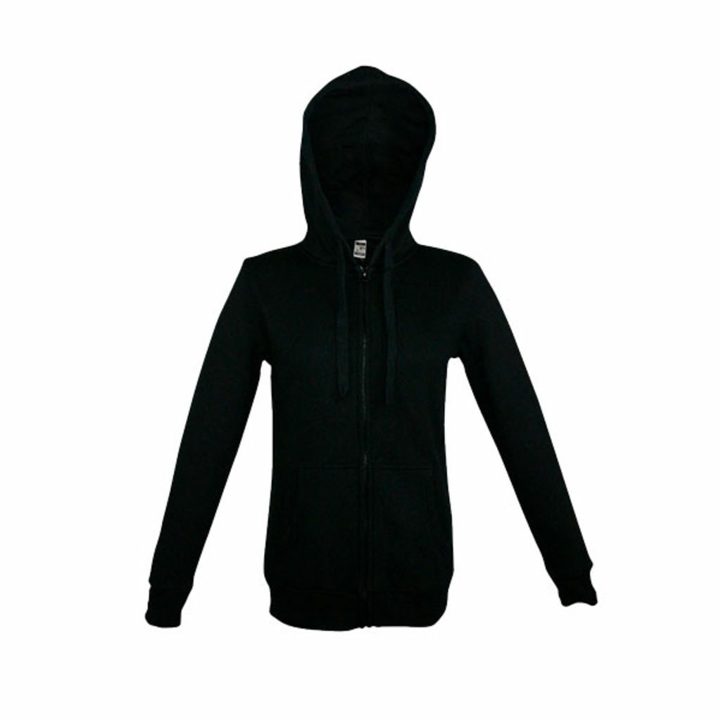 THC AMSTERDAM. Чоловіча кофта на блискавці та капюшоні чорний  розмір XL - 30161-103-XL- Фото №1