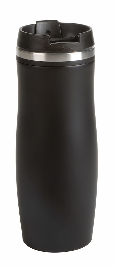 Термо кружка с двойными стенками DARK CREMA чёрный - 56-0304173- Фото №1