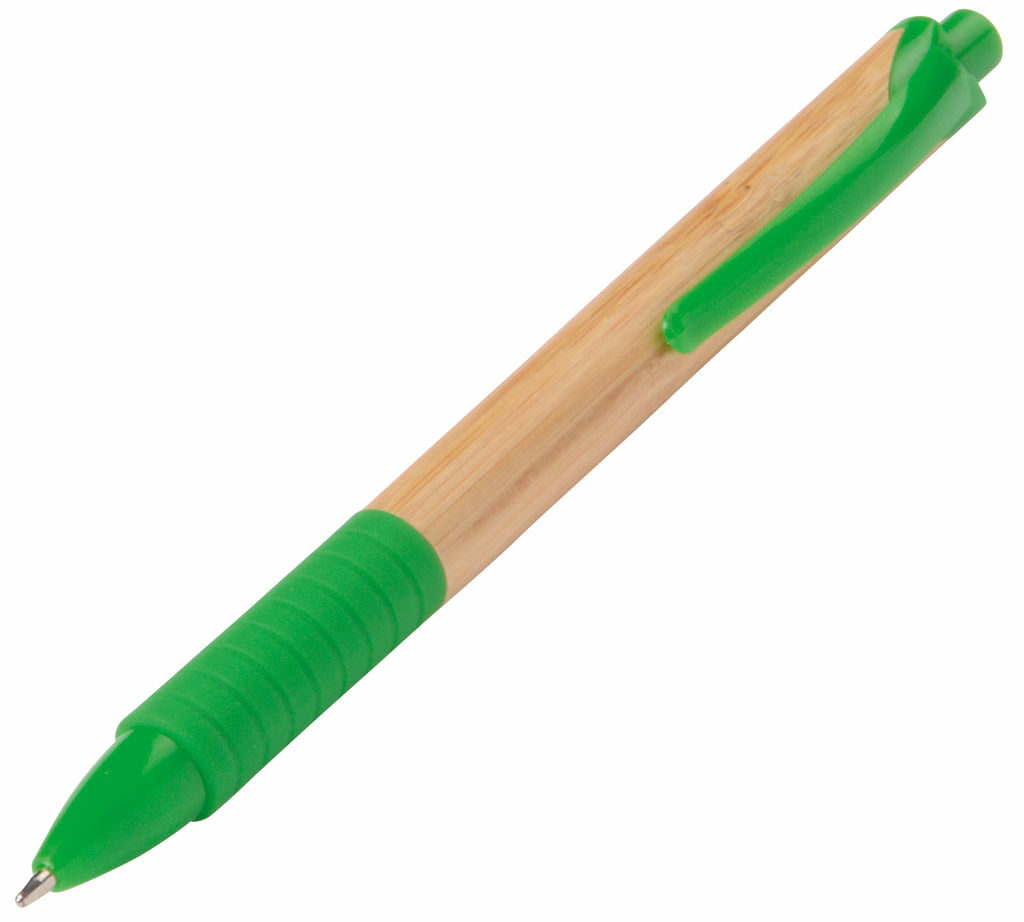 Ручка кулькова BAMBOO RUBBER коричневий, зелений - 56-1101541- Фото №2 Ручка кулькова BAMBOO RUBBER коричневий, зелений - 56-1101541- Фото №2