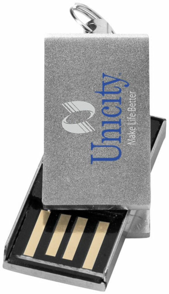 Флешка повортно міні 1GB срібний - 1Z39270D-1GB- Фото №4