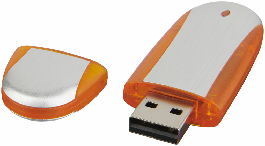 Флешка 4GB оранжевый, серебристый - 1Z30581G-4GB- Фото №1