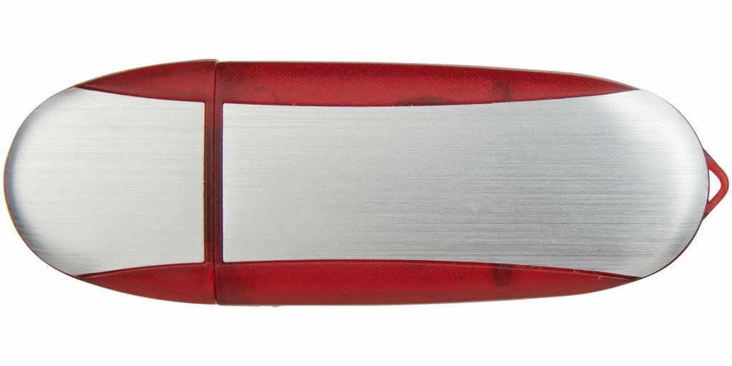 Флешка 4GB красный, серебристый - 1Z30582G-4GB- Фото №4