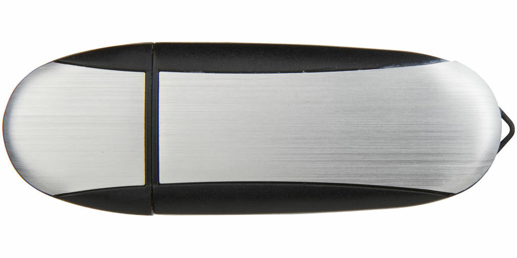 Флешка 4GB суцільний чорний, сріблястий - 1Z30583G-4GB- Фото №4