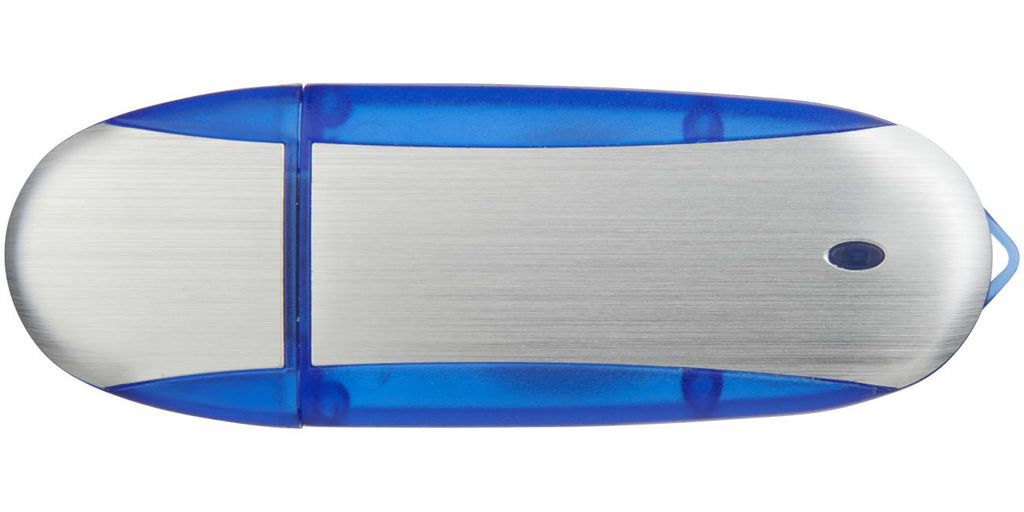 Флешка 4GB синий темный, серебристый - 1Z38702G-4GB- Фото №5
