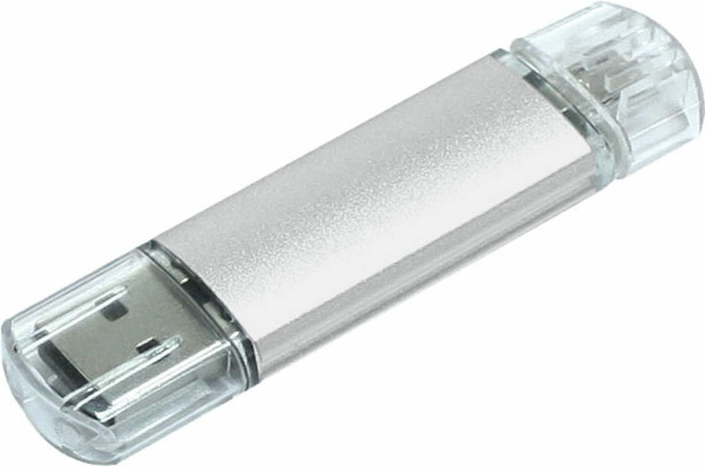 Флешка 1GB сріблястий - 1Z20300D-1GB- Фото №1 Флешка 1GB сріблястий - 1Z20300D-1GB- Фото №1