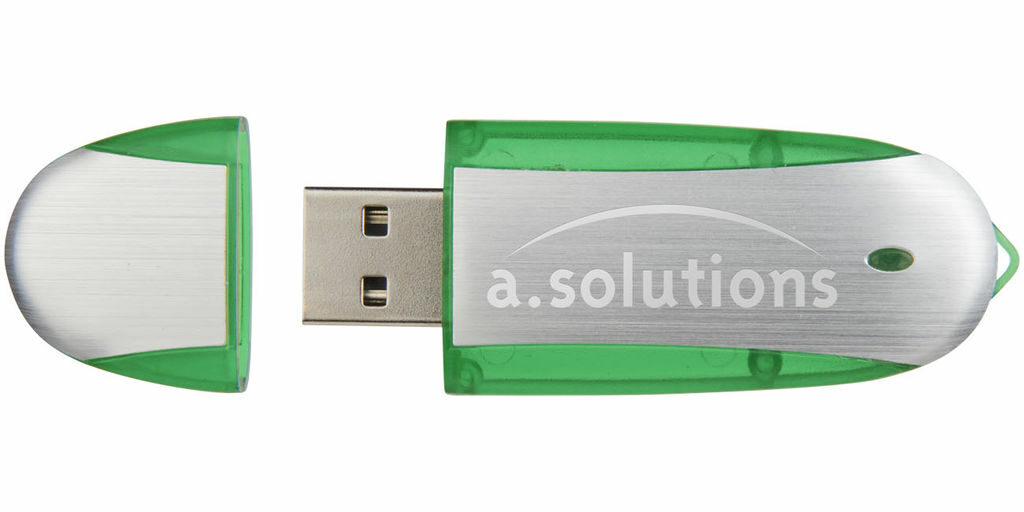 Флешка 16GB зелене яблуко, сріблястий - 1Z30580G-16GB- Фото №6