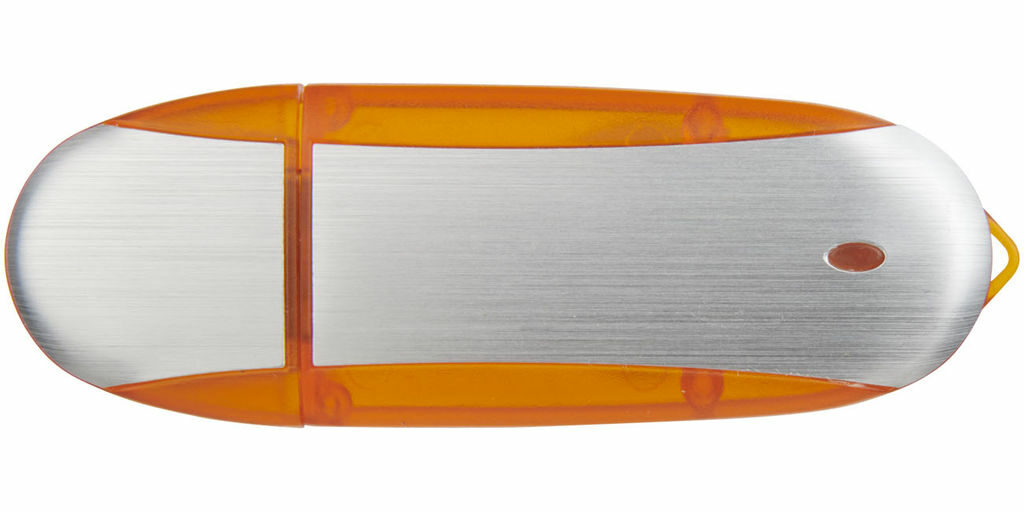 Флешка 8GB помаранчевий, сріблястий - 1Z30581G-8GB- Фото №3