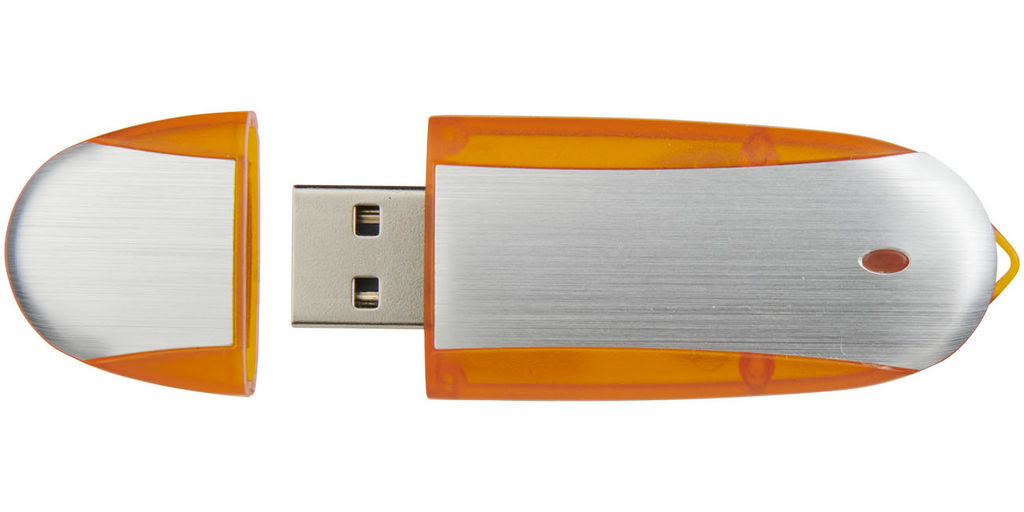 Флешка 16GB оранжевый, серебристый - 1Z30581G-16GB- Фото №2