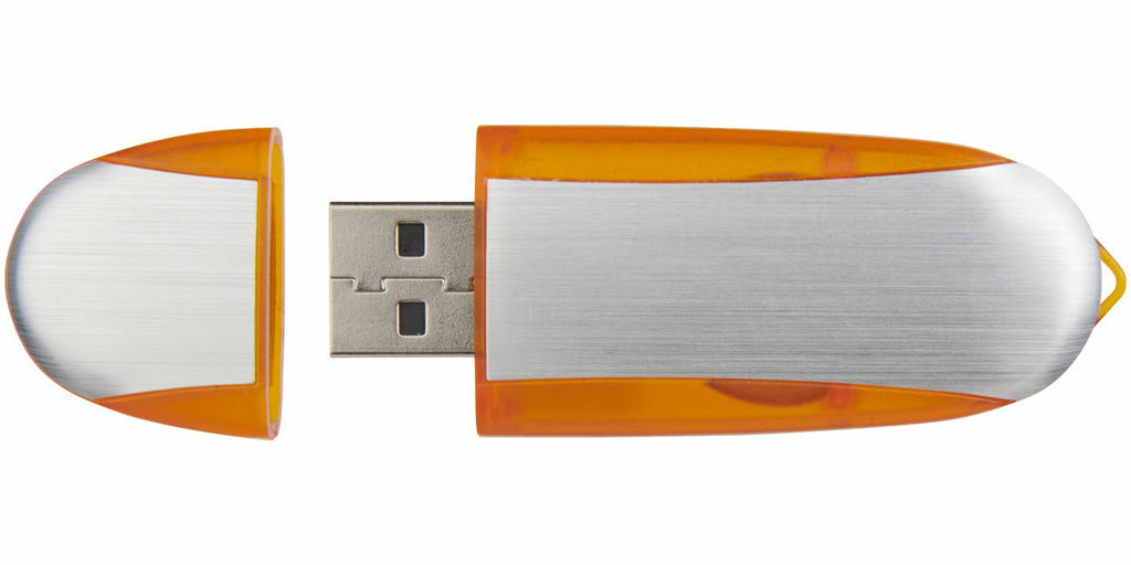 Флешка 32GB оранжевый, серебристый - 1Z30581G-32GB- Фото №5