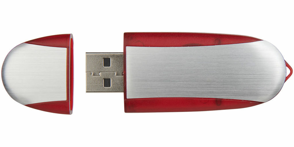 Флешка 32GB червоний, сріблястий - 1Z30582G-32GB- Фото №5