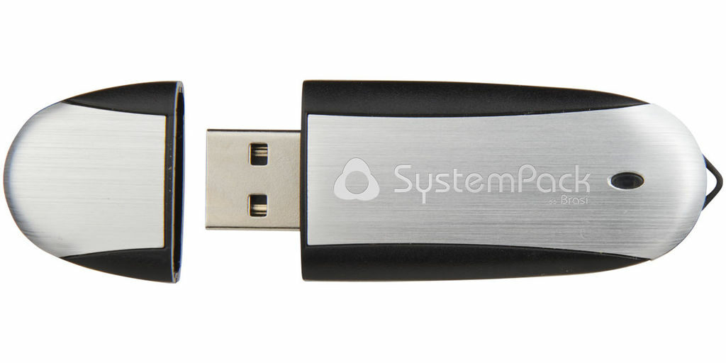 Флешка 32GB сплошной черный, серебристый - 1Z30583G-32GB- Фото №6