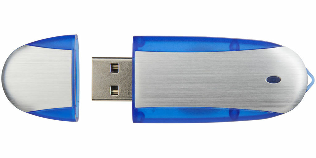 Флешка 8GB синий темный, серебристый - 1Z38702G-8GB- Фото №2