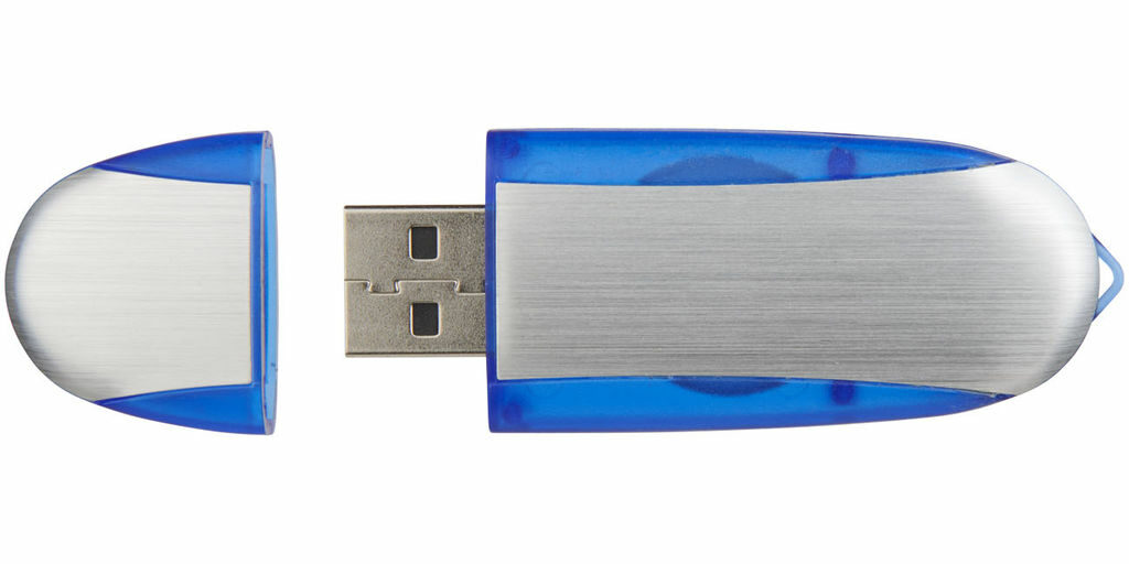 Флешка 32GB синій темний, сріблястий - 1Z38702G-32GB- Фото №4