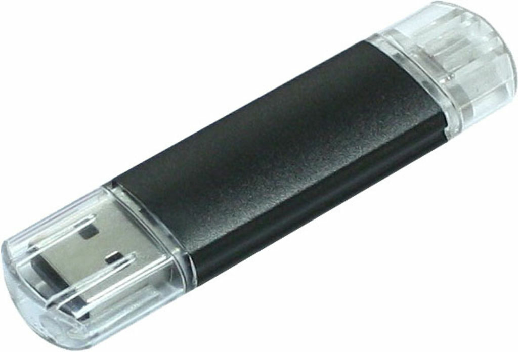Флешка 16GB сплошной черный - 1Z20310D-16GB- Фото №1