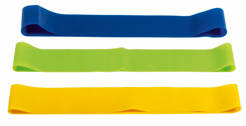 Стрічки-еспандери SPORTY BAG світло-зелений, синій, жовтий - 56-0605033- Фото №2