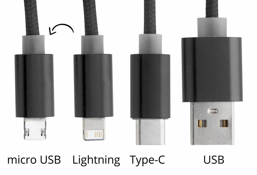 Кабель зарядний USB Scolt чорний - AP721102-10- Фото №2