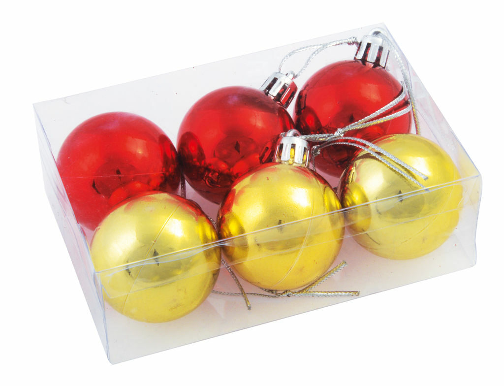 Украшения рождественские XMAS LINE золотой, красный - 56-0905022- Фото №1