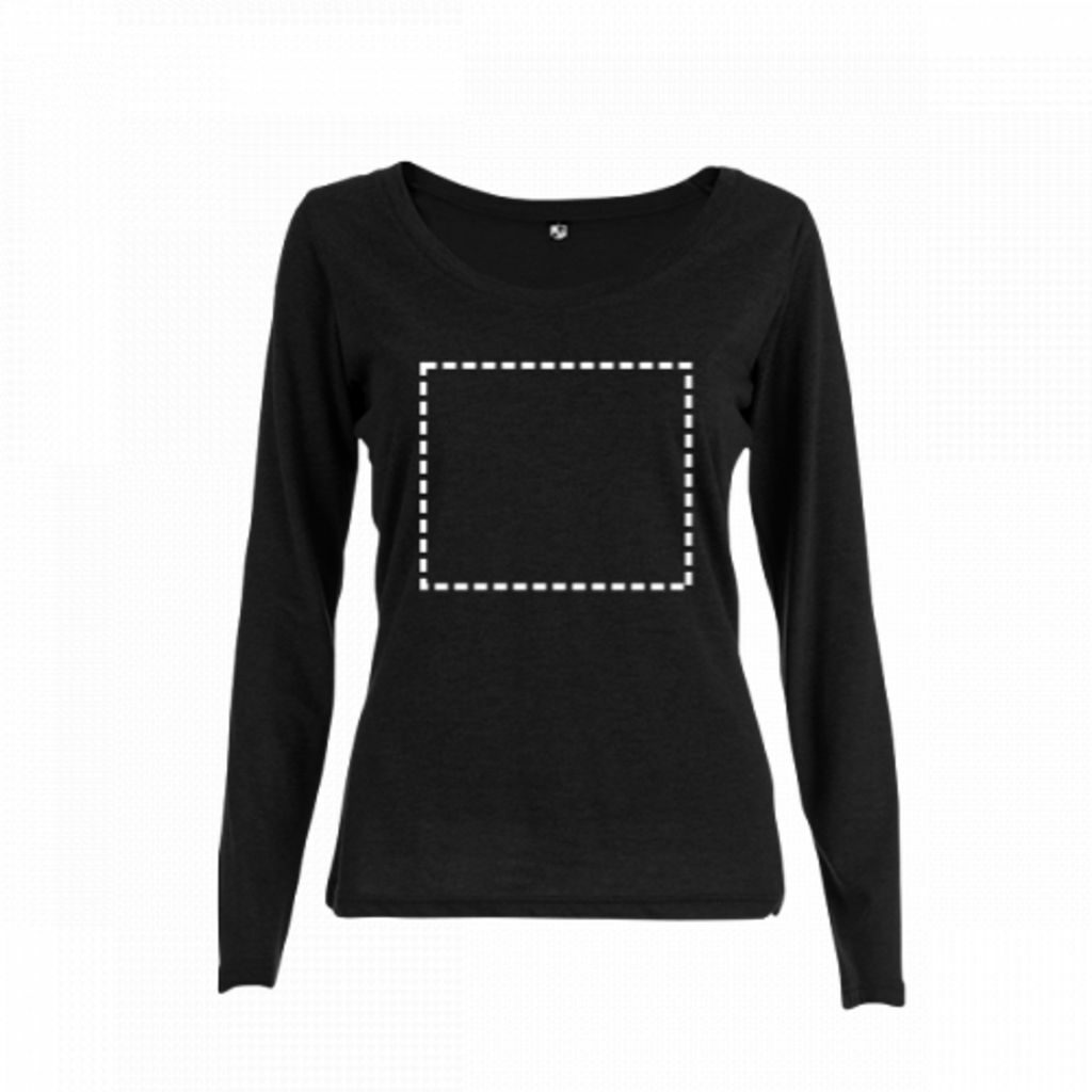 BUCHAREST WOMEN. Женская футболка с длинным рукавом матовый зеленый  размер S - 30126-199-S- Фото №3