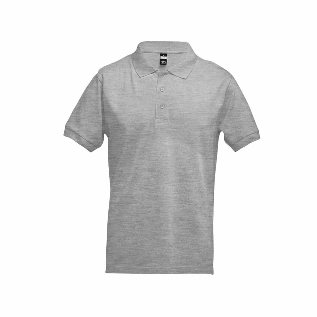 THC ADAM. Чоловіче поло матовий світло-сірий  розмір XL - 30131-183-XL- Фото №2