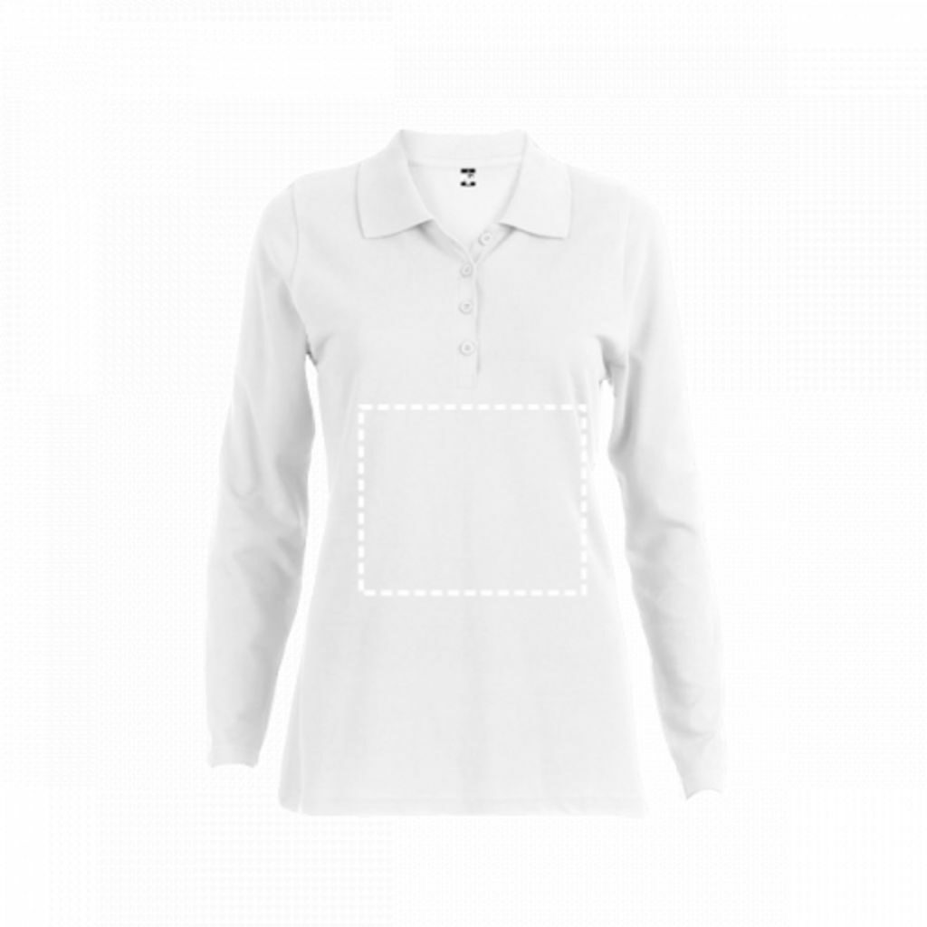 BERN WOMEN. Женское поло с длинным рукавом белый  размер L - 30144-106-L- Фото №4